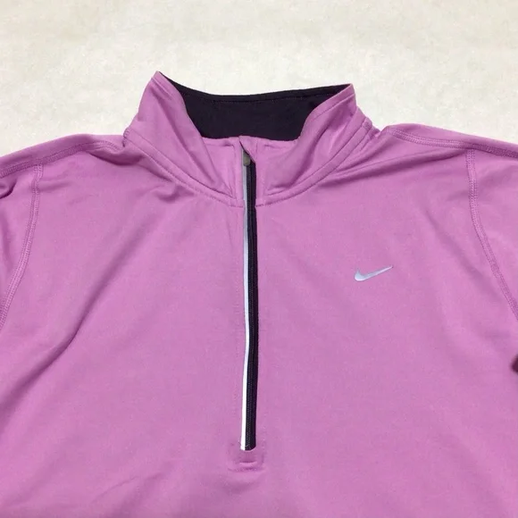 Nike Dri-Fit Lavender Long Sleeve Shirt, Size Large - Picture 7 of 12